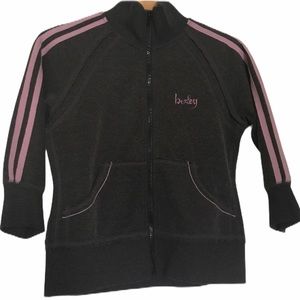 Hurley Grey 3/4 Sleeve Zip Up Jacket